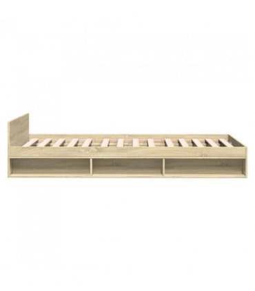 vidaXL Bed Frame with Drawer without Mattress Sonoma Oak 75x190 cm Small Single — Size: 75 x 190 cm