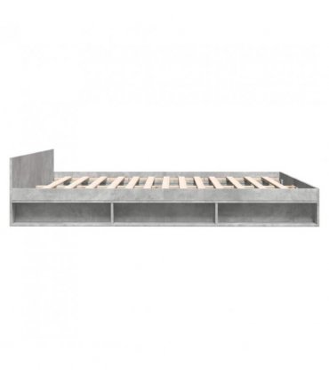 vidaXL Bed Frame with Drawers without Mattress Concrete Grey 180x200 cm Super King — Size: 180 x 200 cm — V0672117919