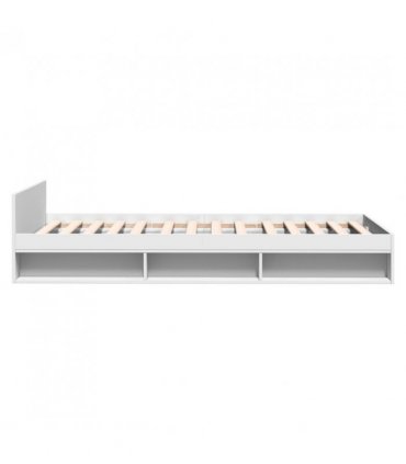 vidaXL Bed Frame with Drawer without Mattress White 90x200 cm — Size: 90 x 200 cm