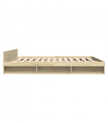 vidaXL Bed Frame with Drawers without Mattress Sonoma Oak 180x200 cm Super King — Size: 180 x 200 cm — V0672117959
