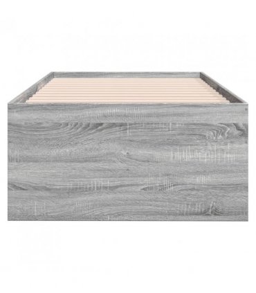 vidaXL Daybed with Drawers without Mattress Grey Sonoma 100x200 cm — Size: 100 x 200 cm