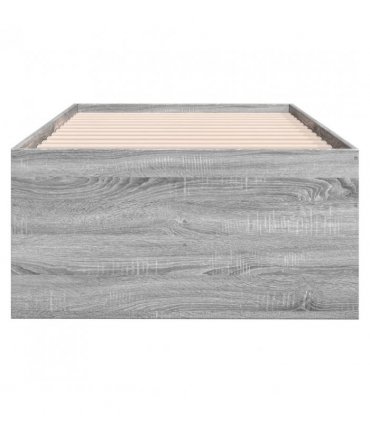 vidaXL Daybed with Drawers without Mattress Grey Sonoma 75x190 cm Small Single — Size: 75 x 190 cm