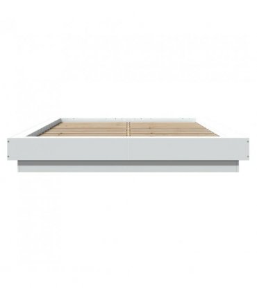 vidaXL Bed Frame without Mattress White 120x190 cm Small Double — Size: 120 x 190 cm