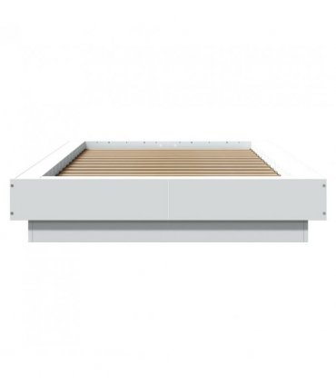 vidaXL Bed Frame without Mattress White 75x190 cm Small Single — Size: 75 x 190 cm — V0672118137