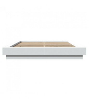 vidaXL Bed Frame without Mattress White 120x200 cm — Size: 120 x 200 cm — V0672118138