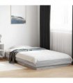 vidaXL Bed Frame without Mattress Grey Sonoma 100x200 cm — Size: 100 x 200 cm — V0672118146