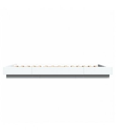 vidaXL Bed Frame without Mattress White 90x200 cm — Size: 90 x 200 cm — V0672118155