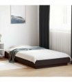 vidaXL Bed Frame without Mattress Black 90x190 cm Single — Size: 90 x 190 cm — V0672118157
