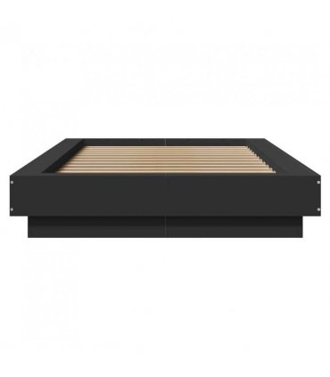 vidaXL Bed Frame without Mattress Black 90x190 cm Single — Size: 90 x 190 cm — V0672118157