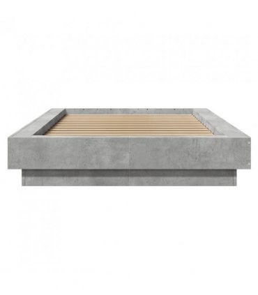 vidaXL Bed Frame without Mattress Concrete Grey 90x190 cm Single — Size: 90 x 190 cm — V0672118159