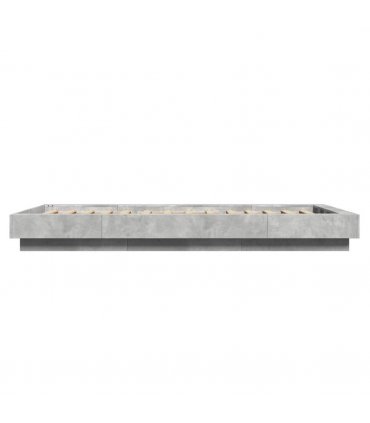 vidaXL Bed Frame without Mattress Concrete Grey 90x190 cm Single — Size: 90 x 190 cm — V0672118159