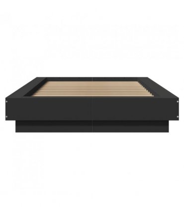 vidaXL Bed Frame without Mattress Black 90x200 cm — Size: 90 x 200 cm — V0672118168