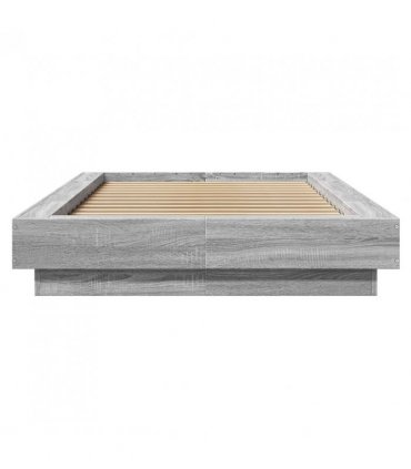 vidaXL Bed Frame without Mattress Grey Sonoma 90x190 cm Single — Size: 90 x 190 cm — V0672118179
