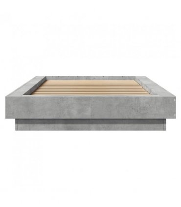 vidaXL Bed Frame without Mattress Concrete Grey 75x190 cm Small Single — Size: 75 x 190 cm — V0672118180