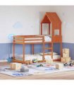 vidaXL Bunk Bed without Mattress Wax Brown 90x190 cm Single Solid Wood Pine — Size: 90 x 190 cm — V0672118912