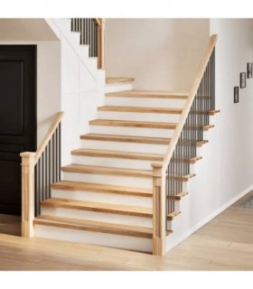 vidaXL Stair Treads 20 pcs Untreated 120x25x2 cm Solid Wood Oak — Colour: natural, Size: 120 x 25 x 2 cm