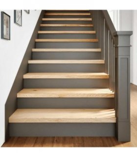 vidaXL Stair Treads 16 pcs Untreated 100x25x2 cm Solid Wood Oak — Colour: natural, Size: 100 x 25 x 2 cm