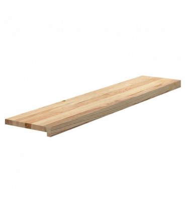 vidaXL Stair Treads 2 pcs Untreated 120x30x2 cm Solid Wood Oak — Colour: natural, Size: 120 x 30 x 2 cm