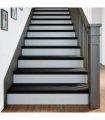 vidaXL Stair Treads 2 pcs Brown Black 100x25x2 cm Solid Wood Oak — Size: 100 x 25 x 2 cm