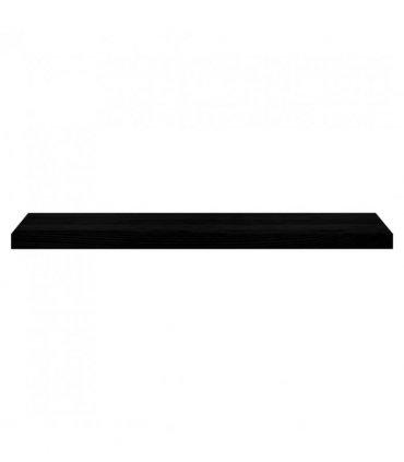 vidaXL Stair Treads 2 pcs Brown Black 100x25x2 cm Solid Wood Oak — Size: 100 x 25 x 2 cm