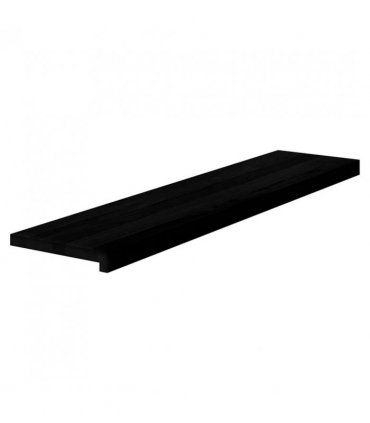 vidaXL Stair Treads 4 pcs Brown Black 110x30x2 cm Solid Wood Oak — Size: 110 x 30 x 2 cm