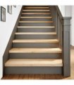 vidaXL Stair Treads 2 pcs Untreated 100x25x2 cm Solid Wood Oak — Colour: natural, Size: 100 x 25 x 2 cm