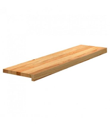 vidaXL Stair Treads 2 pcs Light Brown 100x30x2 cm Solid Wood Oak — Size: 100 x 30 x 2 cm