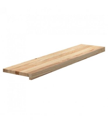 vidaXL Stair Treads 2 pcs Untreated 110x30x2 cm Solid Wood Oak — Colour: natural, Size: 110 x 30 x 2 cm