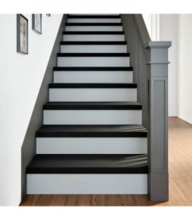 vidaXL Stair Treads 8 pcs Brown Black 70x25x2 cm Solid Wood Oak — Size: 70 x 25 x 2 cm