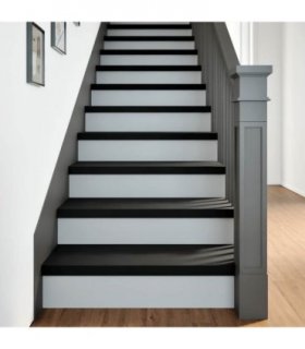 vidaXL Stair Treads 8 pcs Brown Black 80x30x2 cm Solid Wood Oak — Size: 80 x 30 x 2 cm