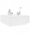 vidaXL Coffee Table White 100x100x40 cm Engineered Wood