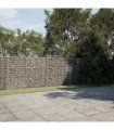 vidaXL Gabion Basket with Cover 1200x50x150 cm Galvanised Iron — Size: 1200 x 50 x 150 cm