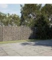 vidaXL Gabion Basket with Cover 500x50x150 cm Galvanised Iron — Size: 500 x 50 x 150 cm