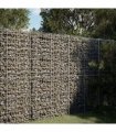 vidaXL Gabion Basket with Cover 150x100x200 cm Galvanised Iron — Size: 150 x 100 x 200 cm