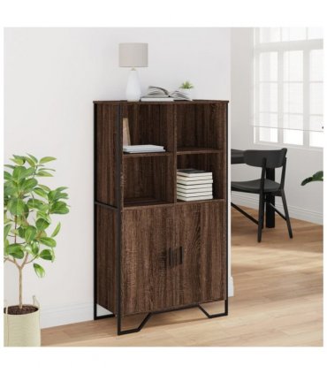 vidaXL Highboard Brown Oak 79.5x35.5x137.5 cm Engineered wood