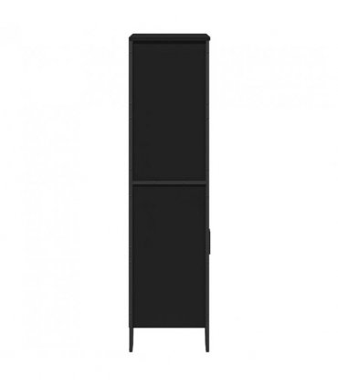 vidaXL Highboard Black 79.5x35.5x137.5 cm Engineered wood