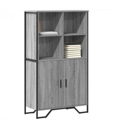 vidaXL Highboard Grey Sonoma 79.5x35.5x137.5 cm Engineered wood