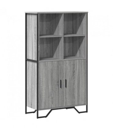 vidaXL Highboard Grey Sonoma 79.5x35.5x137.5 cm Engineered wood