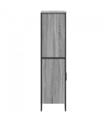 vidaXL Highboard Grey Sonoma 79.5x35.5x137.5 cm Engineered wood