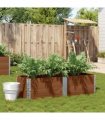 vidaXL Garden Planter Brown 150x50 cm Solid Wood Pine — Colour: dark brown, Size: 150 x 50 x 41 cm