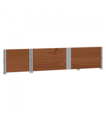 vidaXL Garden Planter Brown 150x50 cm Solid Wood Pine — Colour: dark brown, Size: 150 x 50 x 41 cm