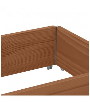 vidaXL Garden Planter Brown 150x50 cm Solid Wood Pine — Colour: dark brown, Size: 150 x 50 x 41 cm