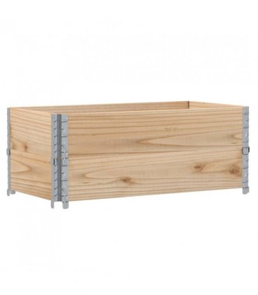 vidaXL Garden Planter 100x50 cm Solid Wood Pine — Colour: natural, Size: 100 x 50 x 41 cm