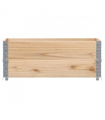 vidaXL Garden Planter 100x50 cm Solid Wood Pine — Colour: natural, Size: 100 x 50 x 41 cm