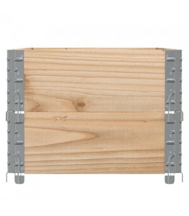 vidaXL Garden Planter 100x50 cm Solid Wood Pine — Colour: natural, Size: 100 x 50 x 41 cm