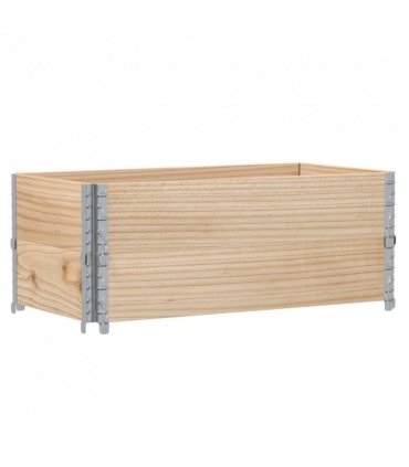 vidaXL Garden Planter 100x50 cm Solid Wood Pine — Colour: natural, Size: 100 x 50 x 41 cm