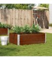 vidaXL Garden Planter Brown 120x80 cm Solid Wood Pine — Colour: dark brown, Size: 120 x 80 x 41 cm
