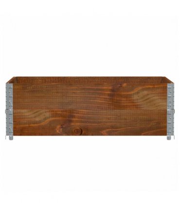 vidaXL Garden Planter Brown 120x80 cm Solid Wood Pine — Colour: dark brown, Size: 120 x 80 x 41 cm