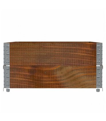 vidaXL Garden Planter Brown 120x80 cm Solid Wood Pine — Colour: dark brown, Size: 120 x 80 x 41 cm
