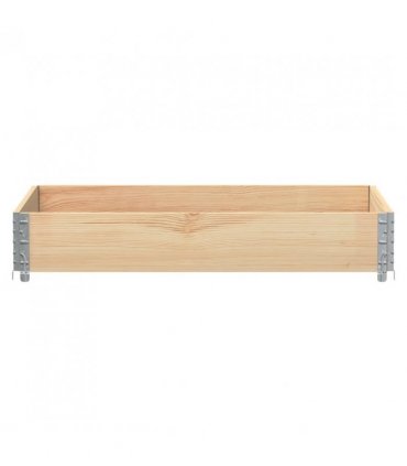 vidaXL Garden Planter 120x80 cm Solid Pine Wood — Colour: natural, Size: 120 x 80 x 21.5 cm